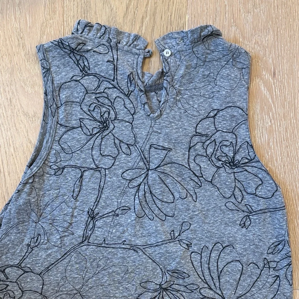 Anthropologie T.La Gray Floral Women’s Sleeveless Top size xs - Picture 7 of 9